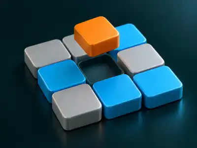 Imagen generada: bloques modulares que encajan